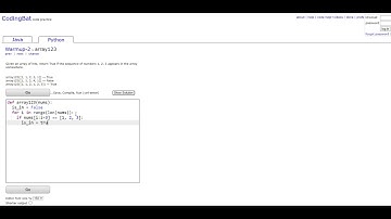 Warmup-2 (array123) Python Tutorial || Codingbat.com