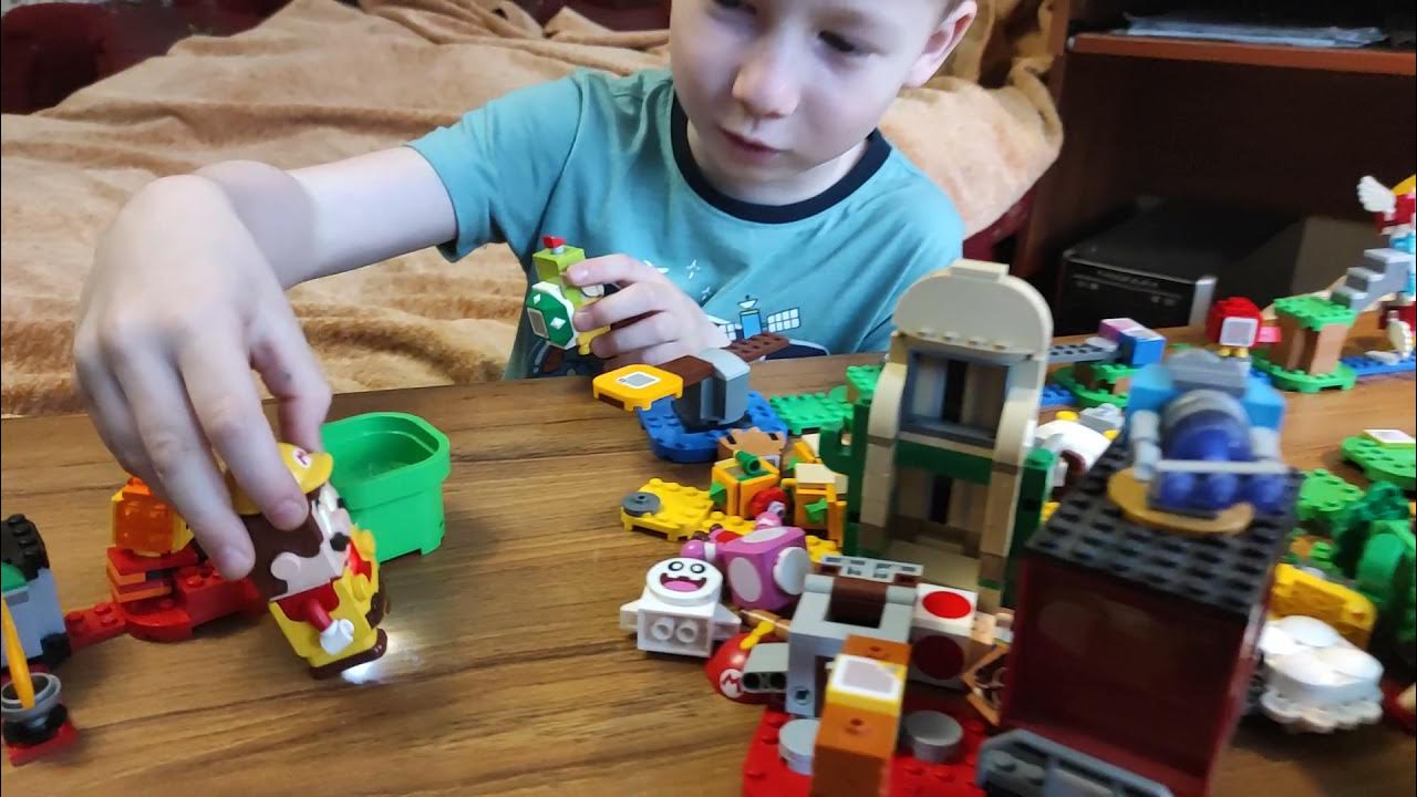 Лего супермарио lego mario замок боузера - YouTube