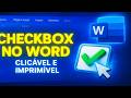 Como Inserir Caixa de Seleção no Word (Marcável ou Imprimível!)