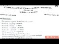 CLASS 6TH ENGLISH SOLUTION-ANSWER  KEY 2023-24 FINAL TERM EXAM ll ENGLISH QUESTION PAPER CLASS 6TH