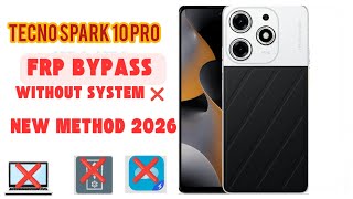 How to bypass frp on Tecno spark 10 pro with system Easy and simple method✅