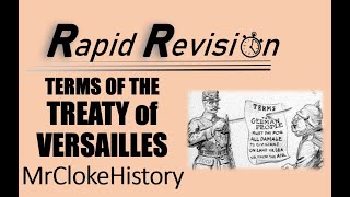 Gcse History Rapid Revision Terms Of The Treaty Of Versailles
