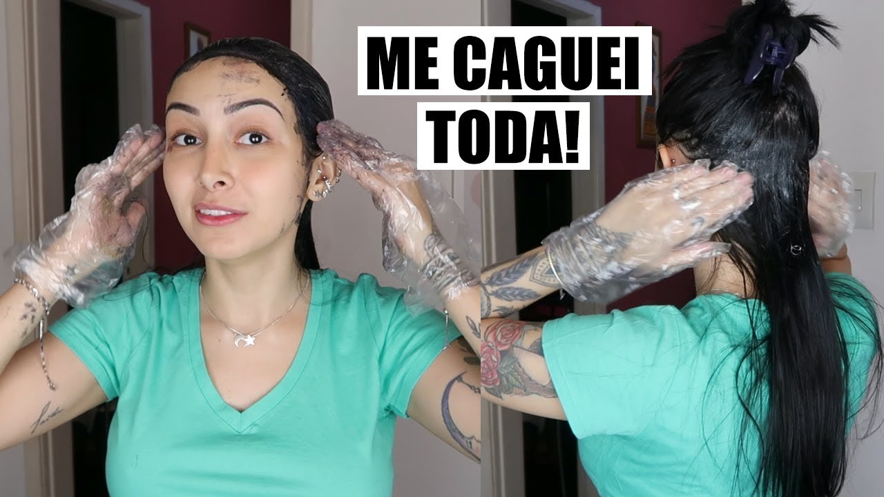 RETOCANDO MEU PRETO AZULADO SOZINHA