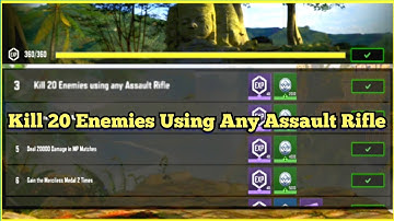 Call Of Duty Mobile Kill 20 Enemies Using Any Assault Rifle Task Complete