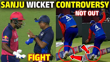 Big Drama Angry Sanju Samson fight with Umpire | sanju samson wicket controversy