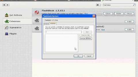 How to block Flash on firefox and block flash ads.wmv