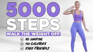 5000 Steps Workout | Fun, Low Impact, No Jumping Workout | Walk at Home with Improved Health