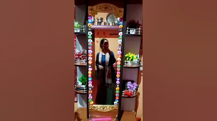 Diy Clay Mirror 💙❤️।। Aesthetic Mirror Idea #shorts #diy #decor #asthetic #art