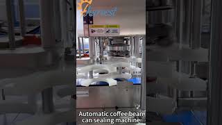 automatic coffee bean can sealing machine, powder can sealer machine #manufacturer #servocontrol