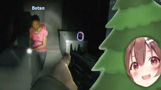 Botan: "Btw, friendly fire is on",   Korone:
