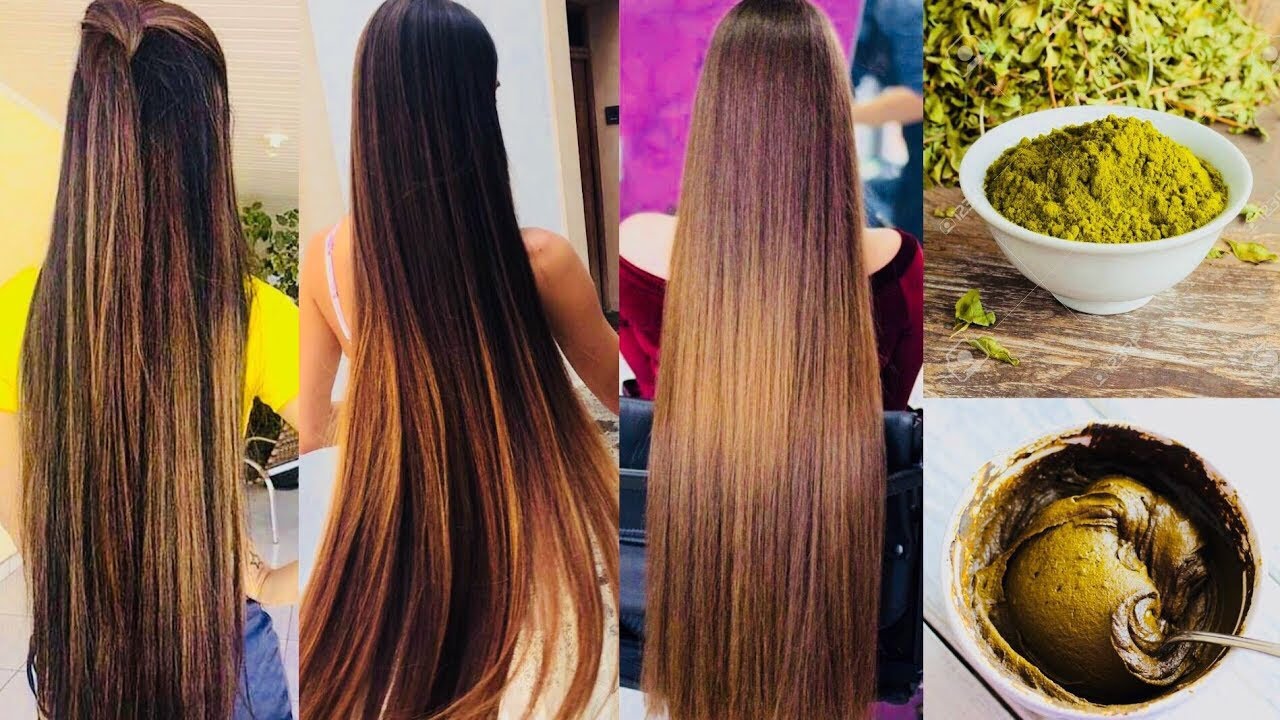 Get Shiny Silky Smooth Long Hair Naturally Henna Hair Pack