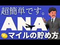【簡単すぎ】ANAマイルの貯め方｜初心者でも裏ワザ不要で年間50万マイル貯める方法