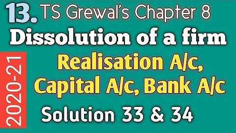 13. Dissolution of a firm: TS Grewal