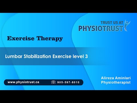 Video thumbnail for Lumbar Stabilization Exercise — Level 3