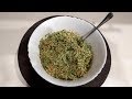 Салат из брокколи с соусом из морской капусты веган сыроедческий рецепт