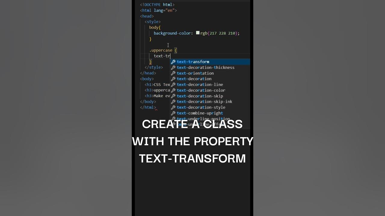 Css text transform convert text to uppercase css3 texttransform 