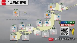 7月14日の天気