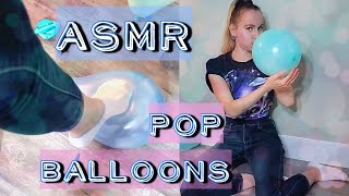 Asmr Balloons Blowing Up And Popping Balloons No Talking
