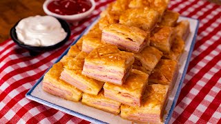 Quick Ham and Cheese Puff Pastry Appetizer