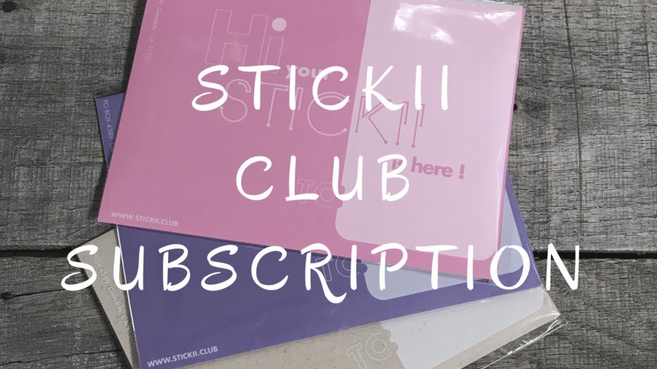 Stickii Club Monthly Sticker Subscription - YouTube