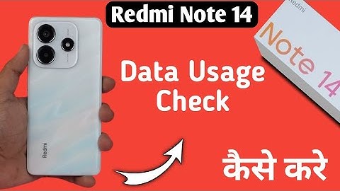 Redmi Note 14 5G data usage kaise dekhe, how to see mobile data usage in redmi, check wifi usage in
