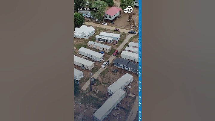 WATCH: Drone flies over North Carolina town and showcases hurricane Helene aftermath
