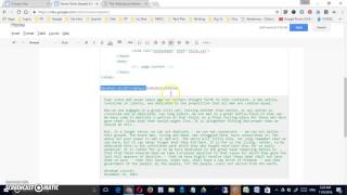 Classic Google Sites: Format Menu Options