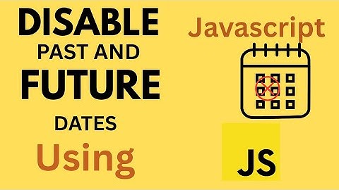 How to disable past and future date in input type date using javascript in hindi