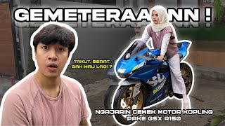Jangan Sekaligus, Nanti Jumping! Ngajarin Cewe Motor Kopling pake GSX