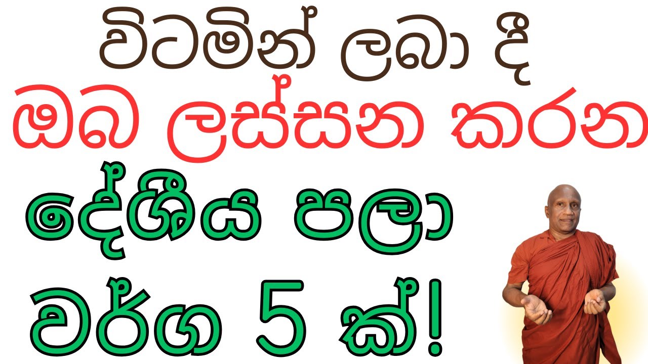 ඔබ ලස්සණ කරන, නිරෝගී කරන, වැඩිම විටමින් ප්‍රමාණයක් ලබාදෙන, හොදම කොළ වර්ග 5!