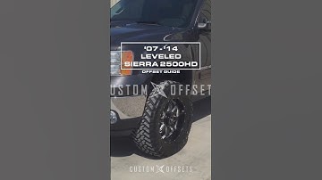 2007-2014 GMC Sierra 2500 - Level OFFSET VIDEO GUIDE FROM CUSTOM OFFSETS
