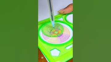 Spirograph Art with a Twist! Watch the Magic Unfold!🌠💥 #ArtLovers #Spirograph #shorts