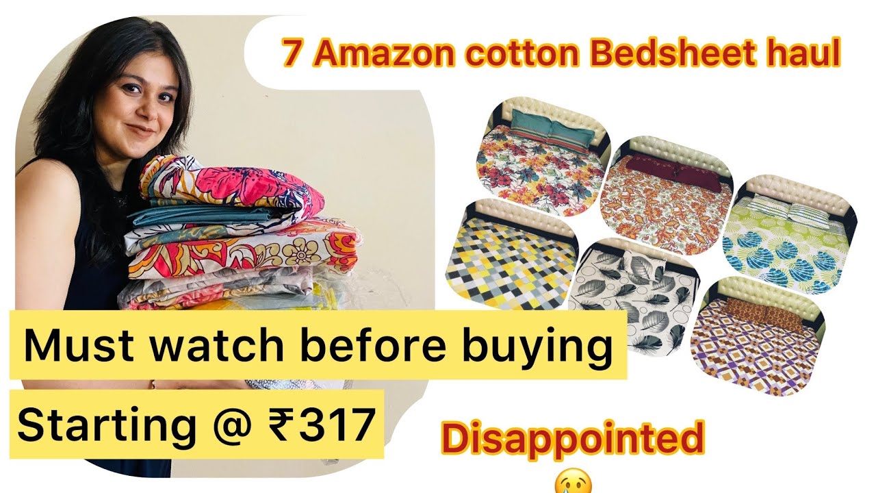 Amazon Bedsheets Haul Affordable Bedsheets Latest Collection 2021