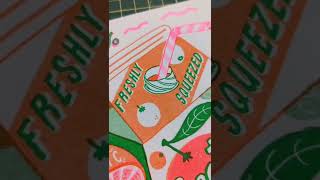 Get those creative juices flowing 🍊 #risograph #illustration #creativeideas #artwork #drawing