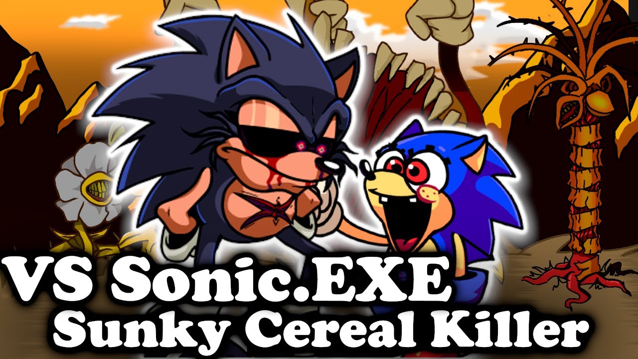 Jogue FNF vs Cereal Killer v2 (Sonic.EXE), um jogo de Sonic.exe