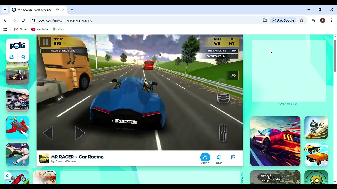 MR RACER   CAR RACING   Play Online for Free!   Poki   Google Chrome 2025 12 10 05 05 10