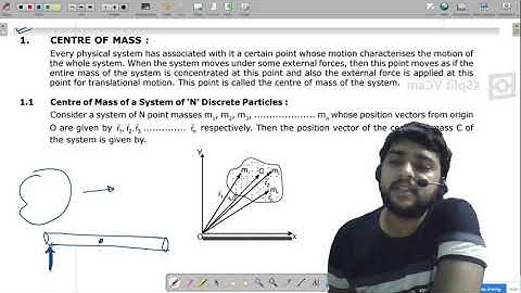 Center of Mass Physics Class 11 in Hindi || AMU B.tech  physics || NEET || jee main BHU BSC |COM