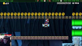 Super Mario Maker - Terrible 2015 level cleared for Team 0%!