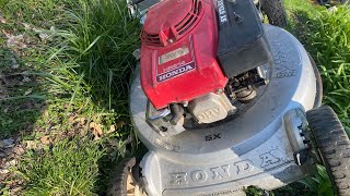 Carb clean Honda HR214 Lawn Push Mower Carburetor Service Will it RUN