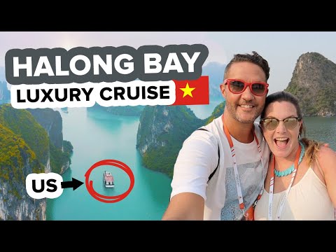 Most Beautiful Islands in the World. Halong Bay Vietnam Luxury Cruise + First Time in Hanoi 