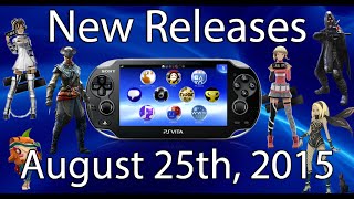 PlayStation Vita New Releases August 25th 2015 |PSVITA|