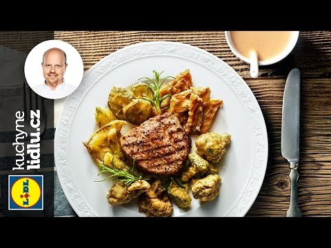 Grilovaný steak s bylinkami a pepřovou omáčkou  – Roman Paulus – RECEPTY KUCHYNE LIDLU