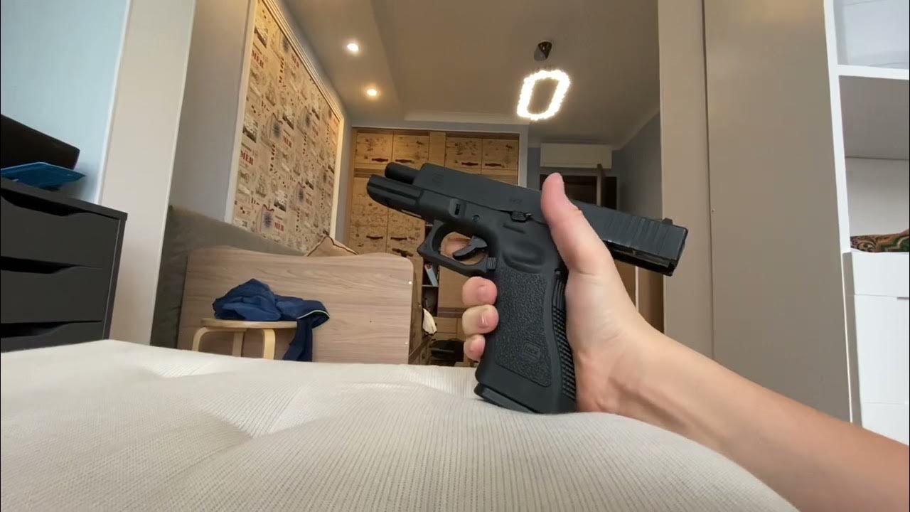 страйкбольный пистолет Glock17 gen3 грин газ - YouTube