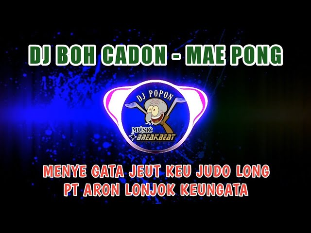 DJ MAE PONG REMIX BOH CADON LAGU ACEH VIRAL TIKTOK class=