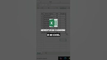 Menentukan ranking di Microsoft Excel #shorts #reels #tutorial #microsoft