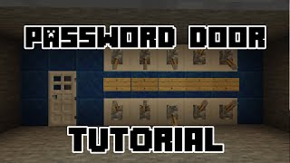 Password Door with Redstone Minecraft Tutorial! screenshot 5