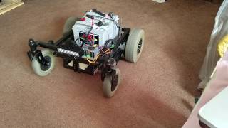 Wheel Chair Bot- R/C Control Mower / Snow / Trimmer - Initial power on -Take #2