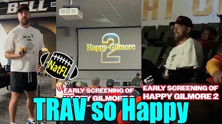 Travis Kelce Happy To Be Honored By The Chiefs & Teammates At Happy Gilmore Movie Night