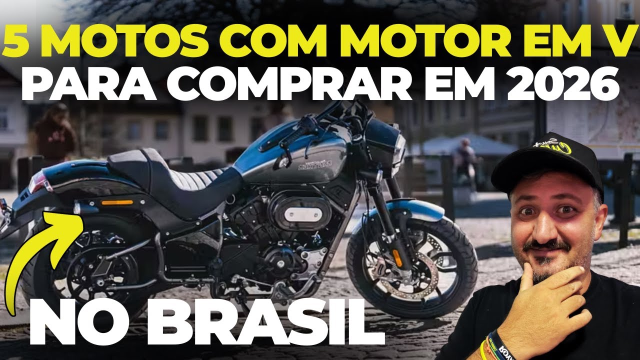 5 novas MOTOS com MOTOR em V pra ABRAÇAR o BOLETO em 2026
