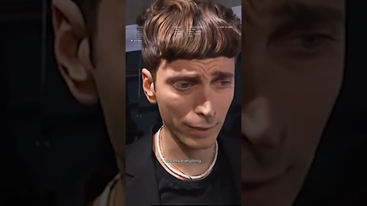 [.archive] Хеди Слиман размышляет о том, что повлияло на его коллекцию весна/лето 2006.